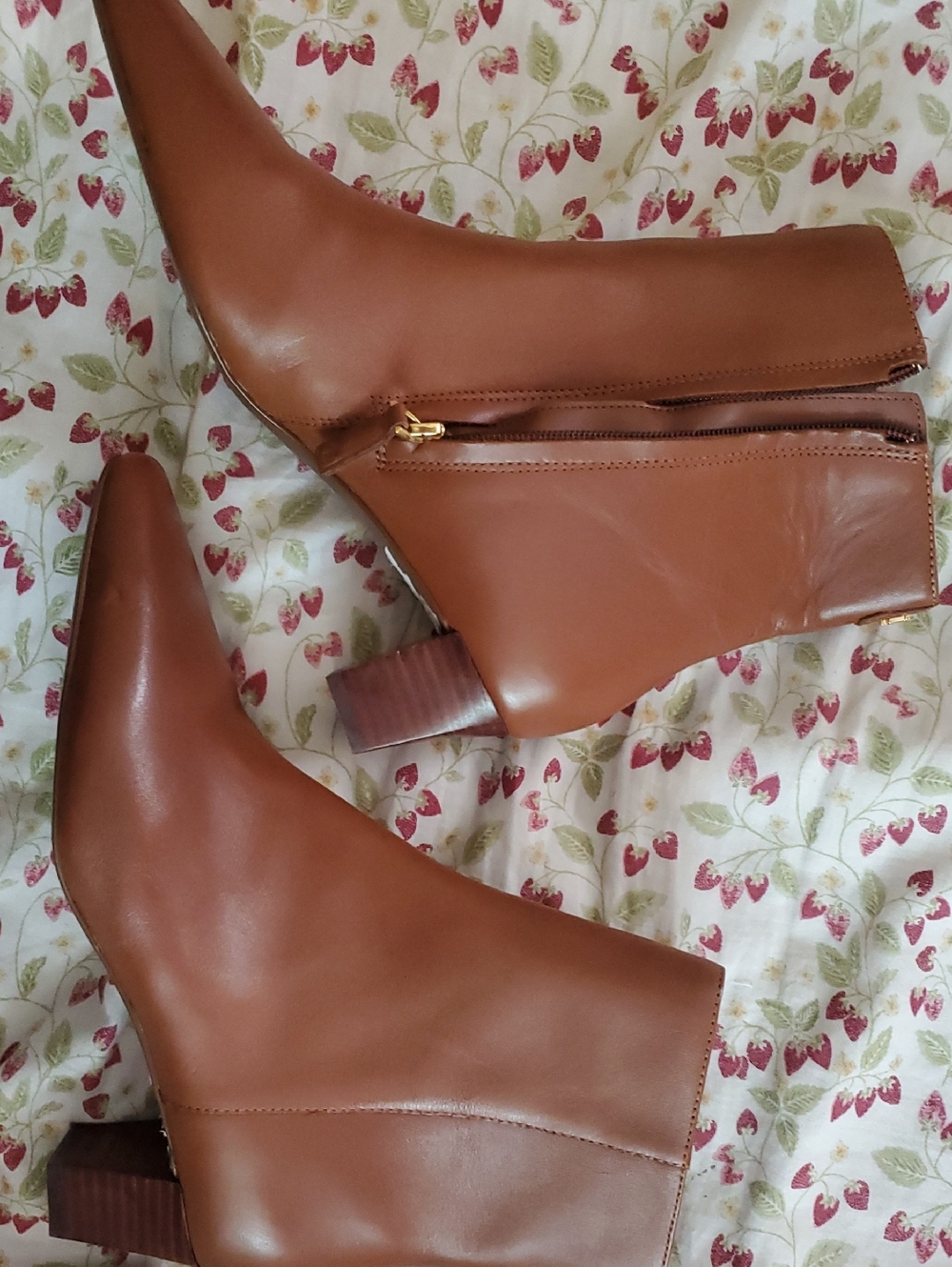 Ralph Lauren Classic Women's Tan Leather Ankle Boots